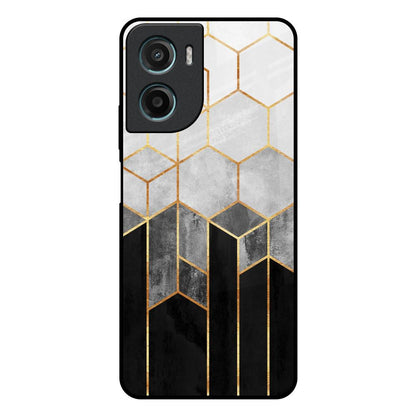 Tricolor Pattern Motorola G05 Glass Back Cover Online