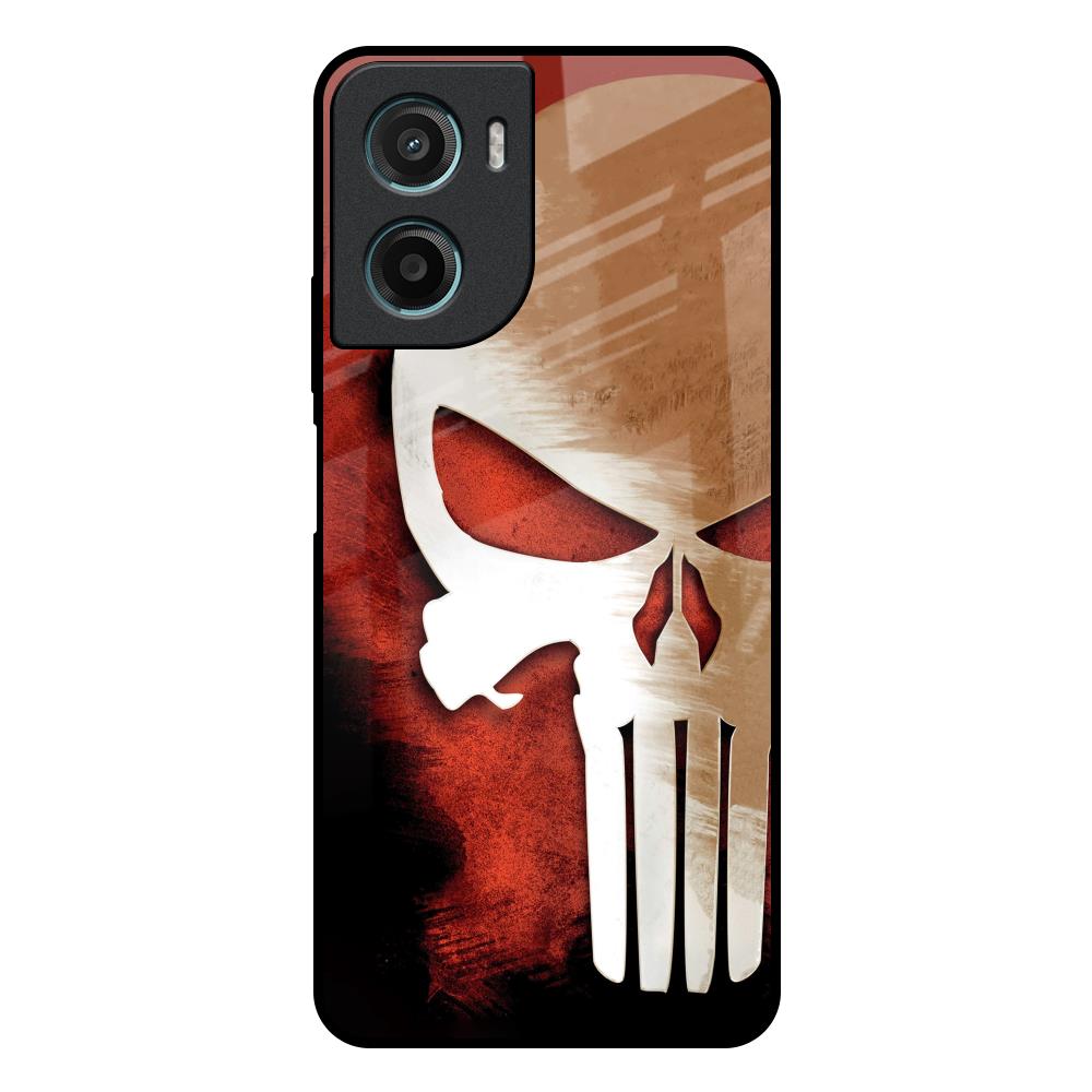 Red Skull Motorola G05 Glass Back Cover Online