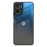 Blue Grey Ombre Motorola G05 Glass Back Cover Online