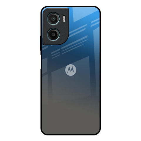 Blue Grey Ombre Motorola G05 Glass Back Cover Online