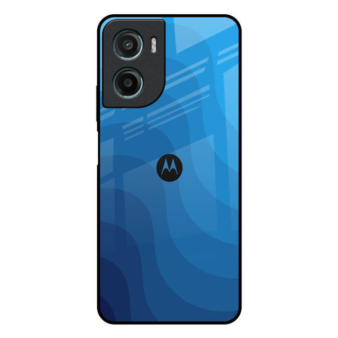 Blue Wave Abstract Motorola G05 Glass Back Cover Online