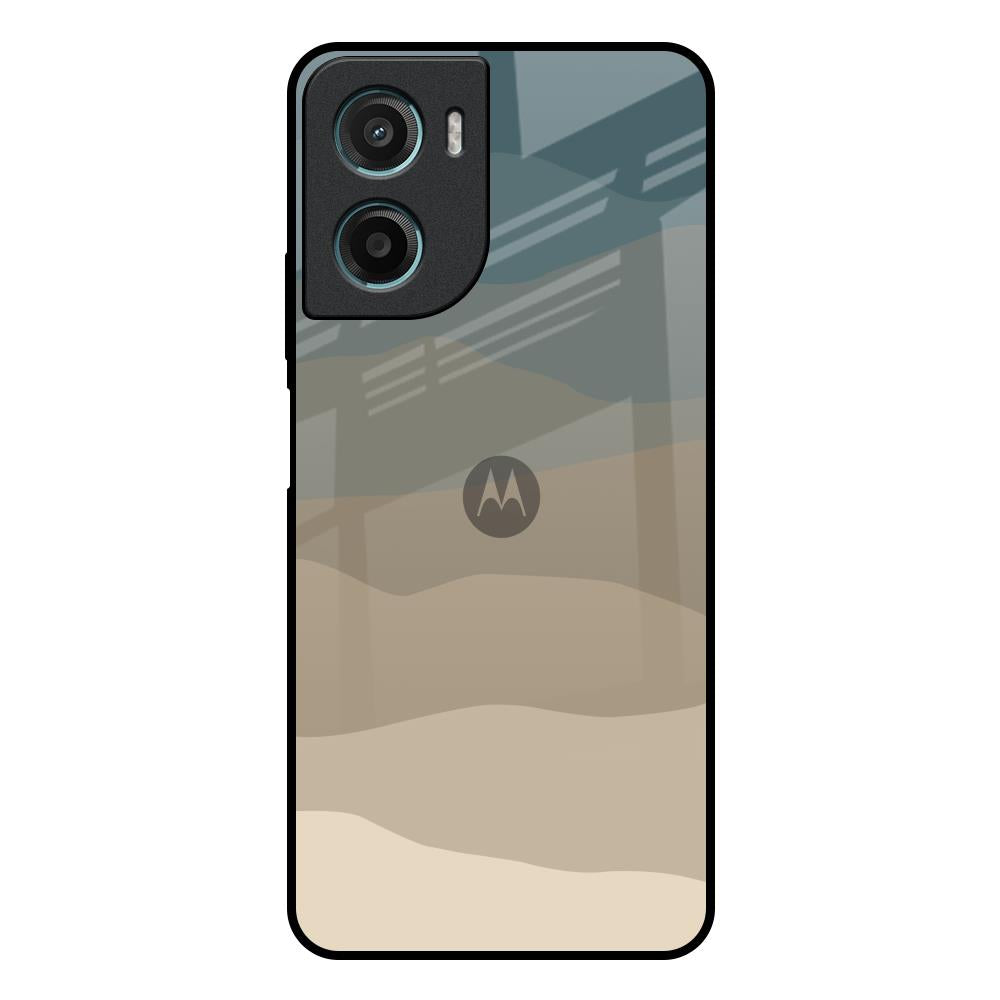 Abstract Mountain Pattern Motorola G05 Glass Back Cover Online