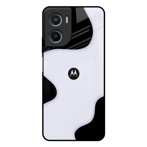 Wheat Cream Wavy Motorola G05 Glass Back Cover Online