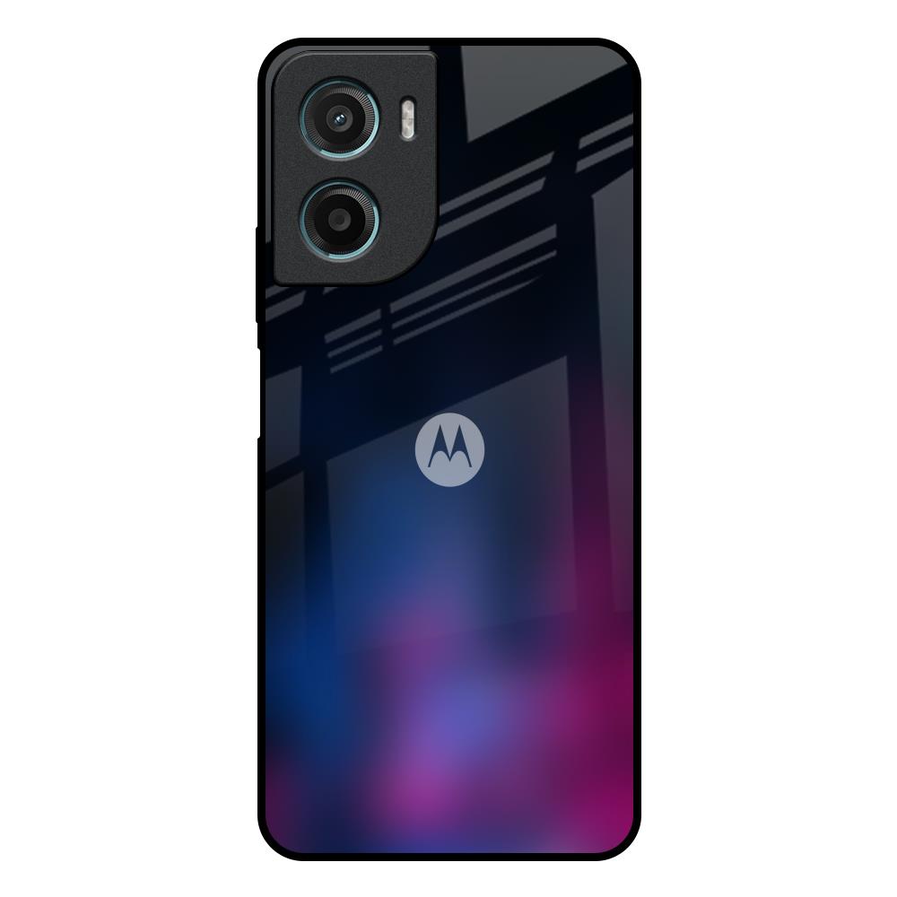 Pink Smudge Motorola G05 Glass Back Cover Online