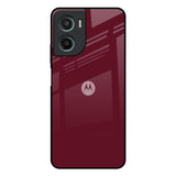 Classic Burgundy Motorola G05 Glass Back Cover Online
