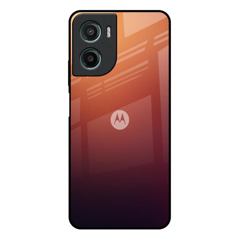 Sunset Background Motorola G05 Glass Back Cover Online