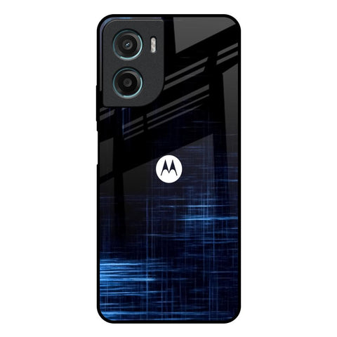 Blue Scratch Motorola G05 Glass Back Cover Online