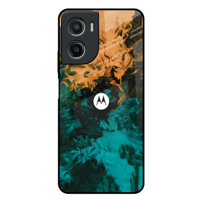 Watercolor Wave Motorola G05 Glass Back Cover Online