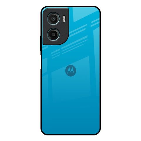 Blue Aqua Motorola G05 Glass Back Cover Online