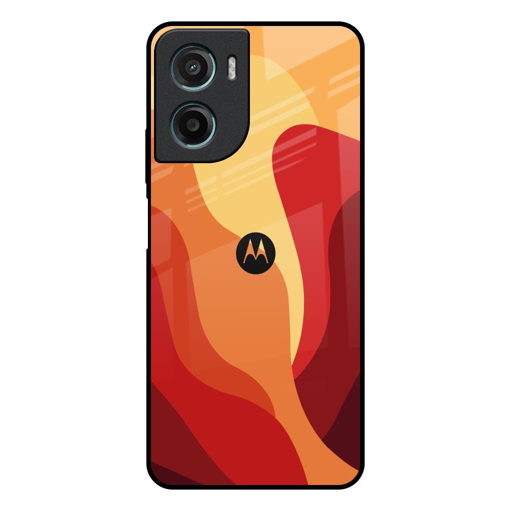 Magma Color Pattern Motorola G05 Glass Back Cover Online