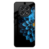 Half Blue Flower Oppo F29 5G Glass Back Cover Online