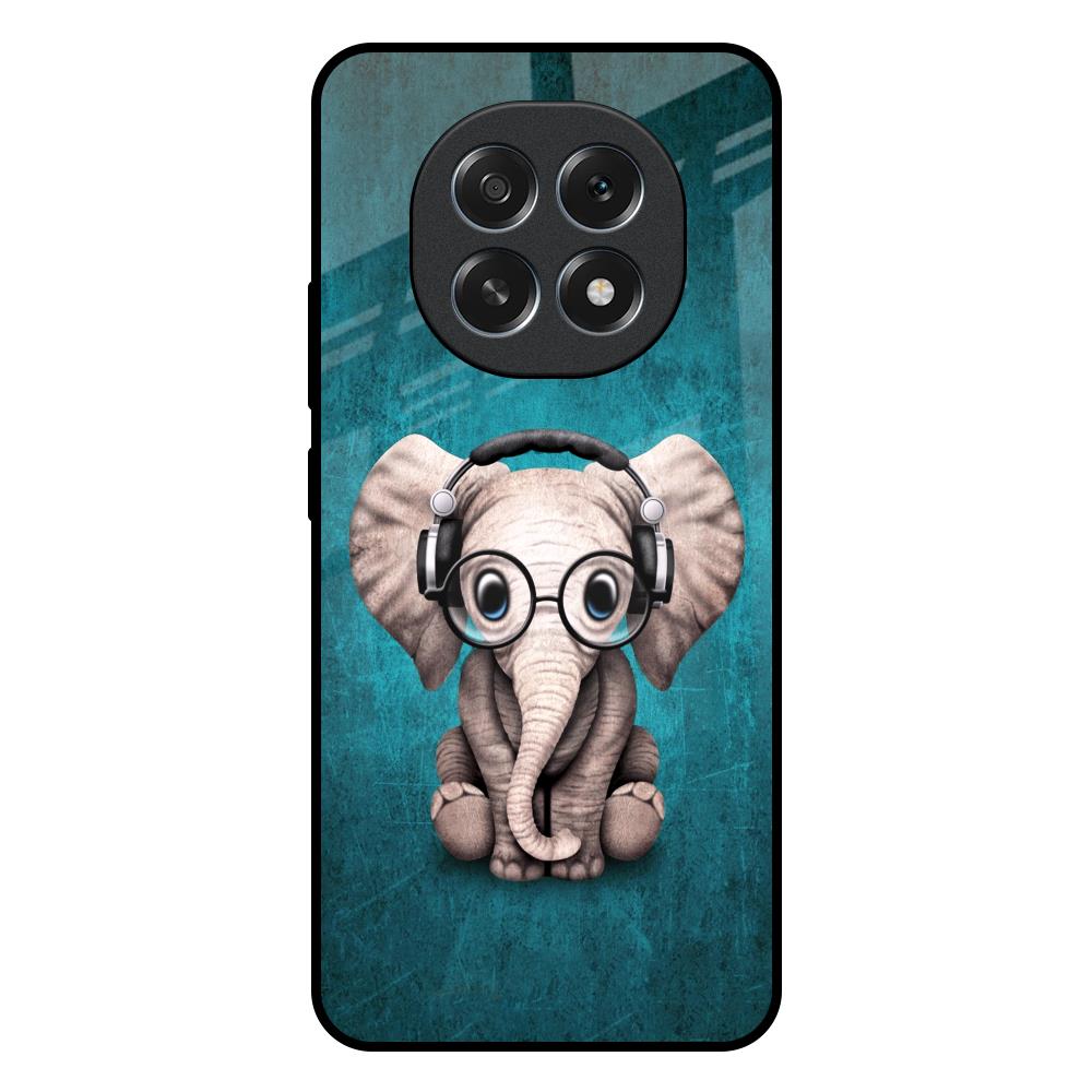 Adorable Baby Elephant Oppo F29 5G Glass Back Cover Online
