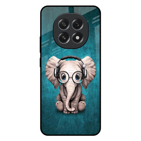 Adorable Baby Elephant Oppo F29 5G Glass Back Cover Online