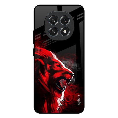 Red Angry Lion Oppo F29 5G Glass Back Cover Online