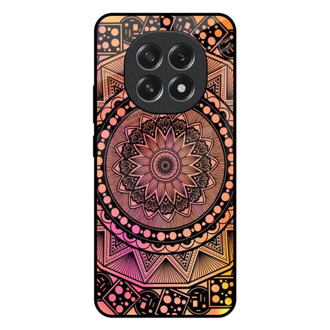 Floral Mandala Oppo F29 5G Glass Back Cover Online
