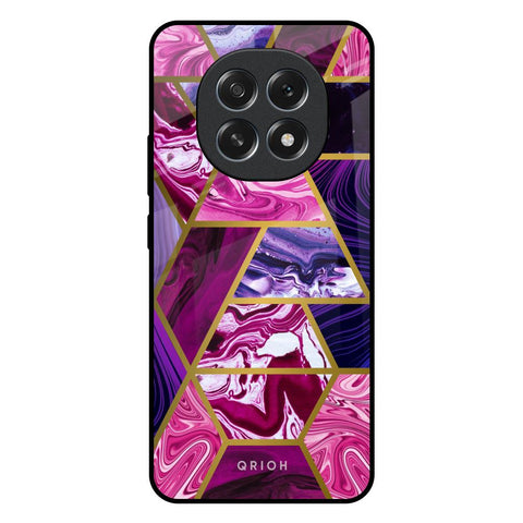 Electroplated Geometric Marble Oppo F29 5G Glass Back Cover Online