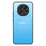 Wavy Blue Pattern Oppo F29 5G Glass Back Cover Online