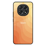 Orange Curve Pattern Oppo F29 5G Glass Back Cover Online