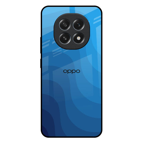 Blue Wave Abstract Oppo F29 5G Glass Back Cover Online