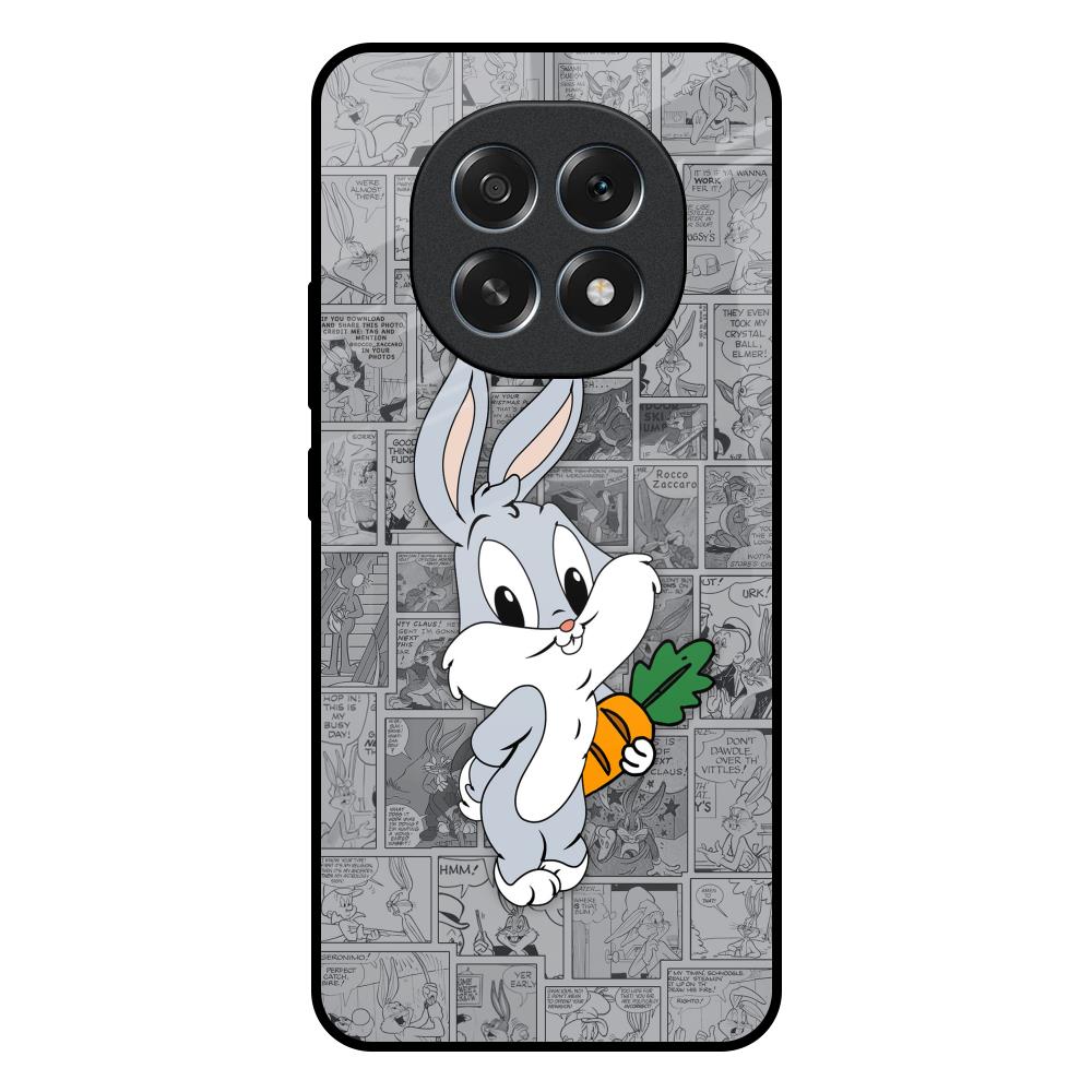Cute Baby Bunny Oppo F29 Pro 5G Glass Back Cover Online