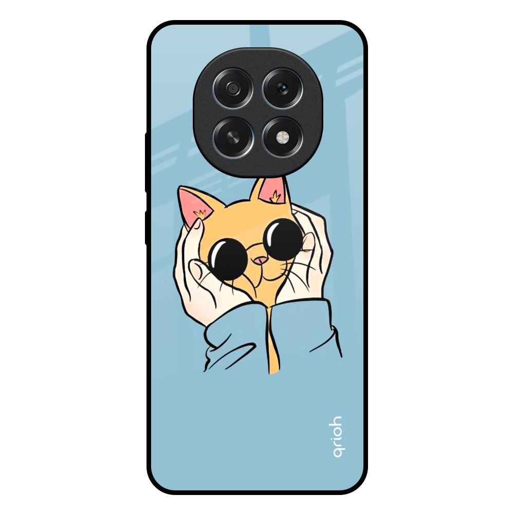 Adorable Cute Kitty Oppo F29 Pro 5G Glass Back Cover Online
