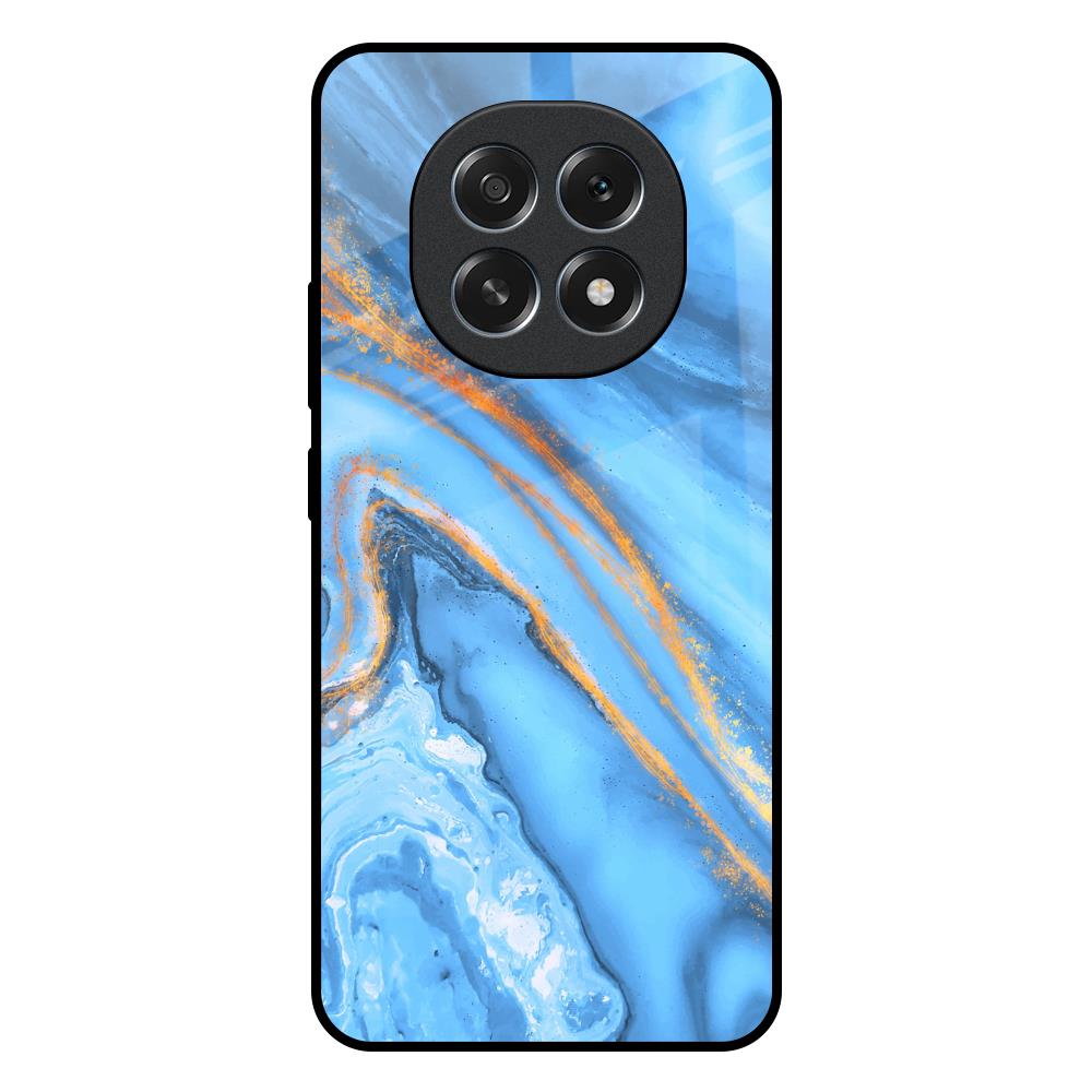 Vibrant Blue Marble Oppo F29 Pro 5G Glass Back Cover Online