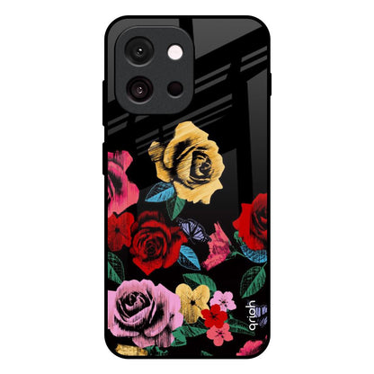 Floral Decorative OnePlus 13T 5G Glass Back Cover Online