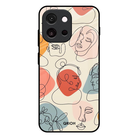 Abstract Faces OnePlus 13T 5G Glass Back Cover Online