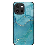 Blue Golden Glitter OnePlus 13T 5G Glass Back Cover Online