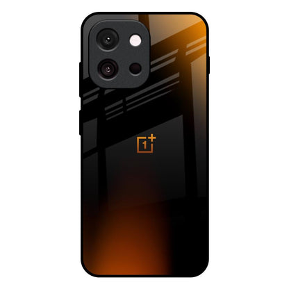 Orange Black Fusion OnePlus 13T 5G Glass Back Cover Online