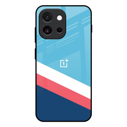 Pink & White Stripes OnePlus 13T 5G Glass Back Cover Online
