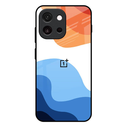 Wavy Color Pattern OnePlus 13T 5G Glass Back Cover Online