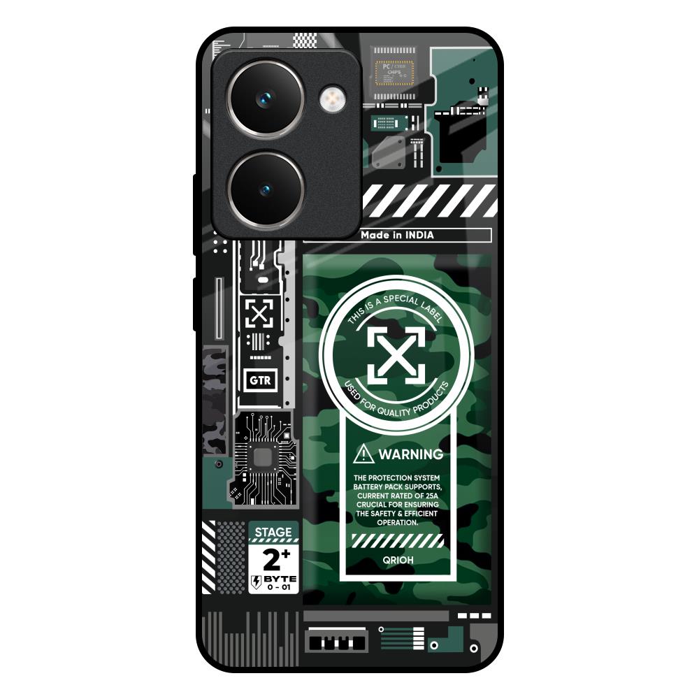 Green Camo Circuit Realme P3 Ultra 5G Glass Back Cover Online