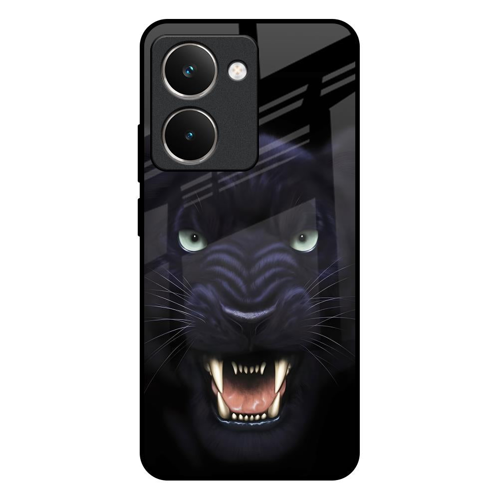 Angry Black Tiger Realme P3 Ultra 5G Glass Back Cover Online