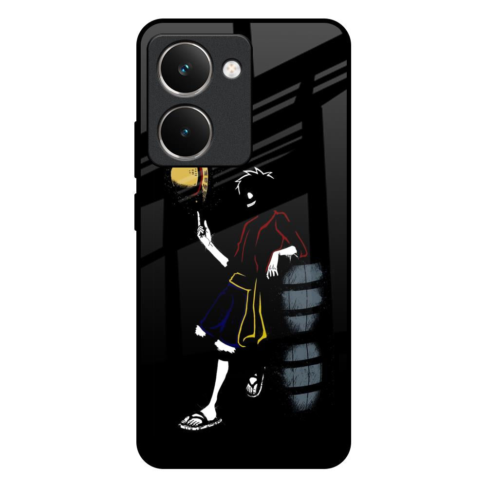 Luffy Line Art Realme P3 Ultra 5G Glass Back Cover Online