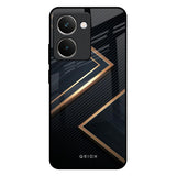 Sleek Golden & Navy Realme P3 Ultra 5G Glass Back Cover Online