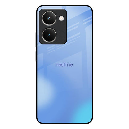 Vibrant Blue Texture Realme P3 Ultra 5G Glass Back Cover Online