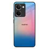 Blue & Pink Ombre Realme P3 Ultra 5G Glass Back Cover Online