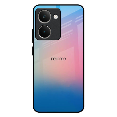 Blue & Pink Ombre Realme P3 Ultra 5G Glass Back Cover Online