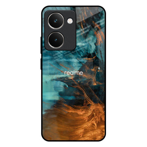 Golden Splash Realme P3 Ultra 5G Glass Back Cover Online