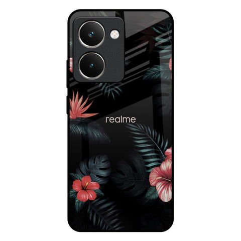 Tropical Art Flower Realme P3 Ultra 5G Glass Back Cover Online