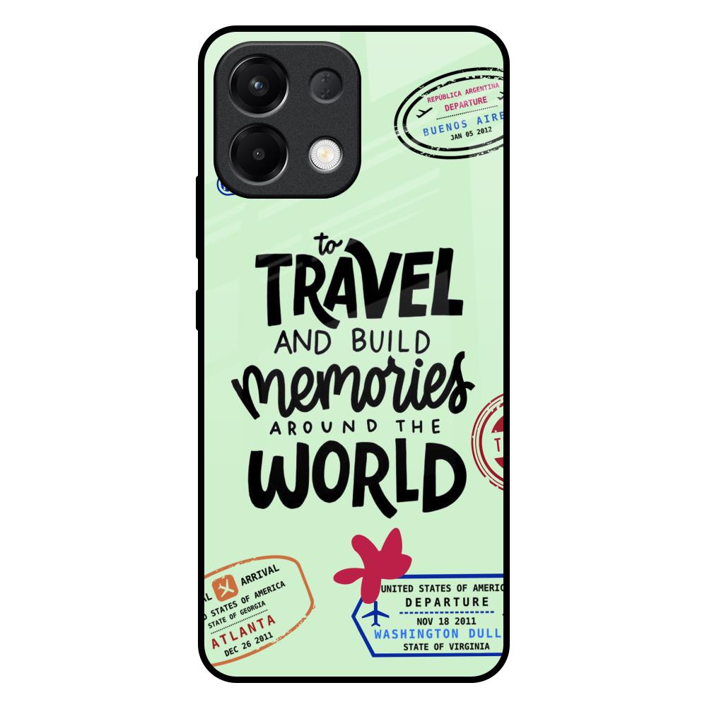 Travel Stamps Oppo K13 5G Glass Back Cover Online