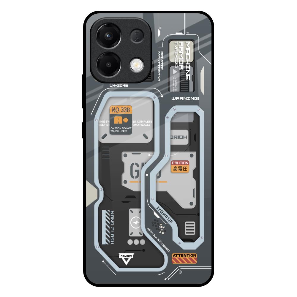 Retro Futuristic Oppo K13 5G Glass Back Cover Online