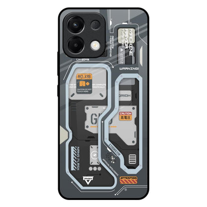 Retro Futuristic Oppo K13 5G Glass Back Cover Online