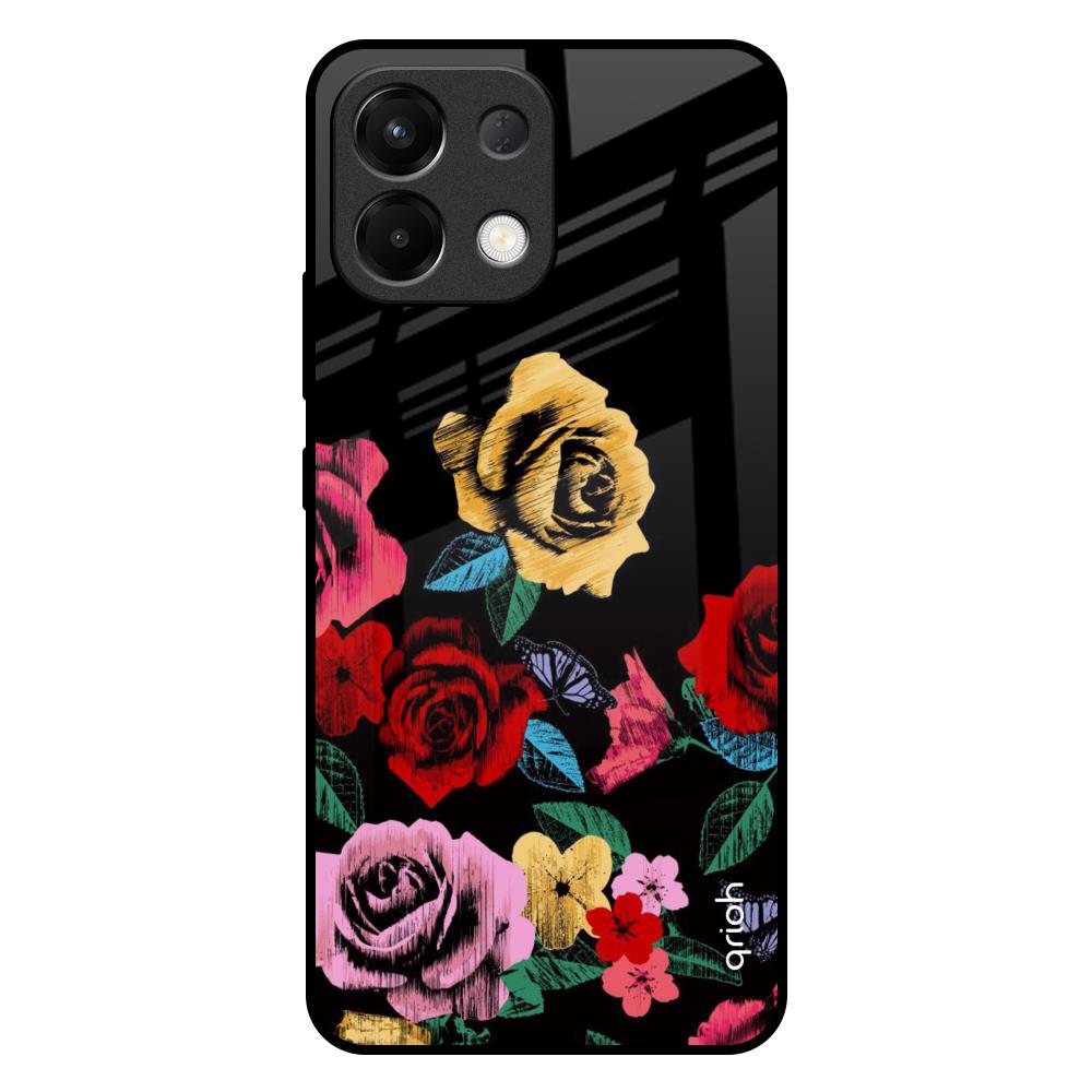 Floral Decorative Oppo K13 5G Glass Back Cover Online