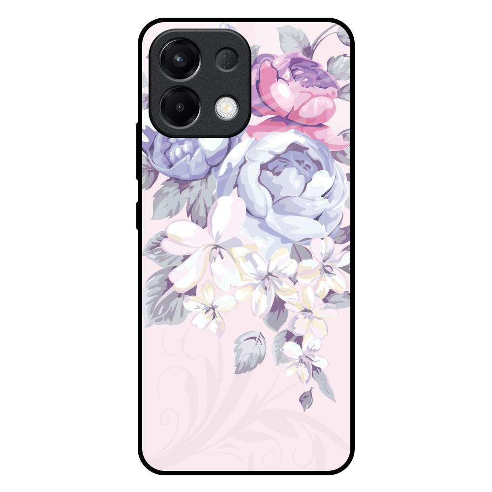 Elegant Floral Oppo K13 5G Glass Back Cover Online