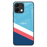 Pink & White Stripes Oppo K13 5G Glass Back Cover Online