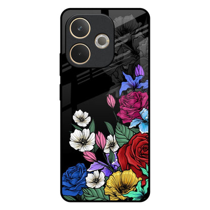 Rose Flower Bunch Art Oppo A5 Pro 5G Glass Back Cover Online