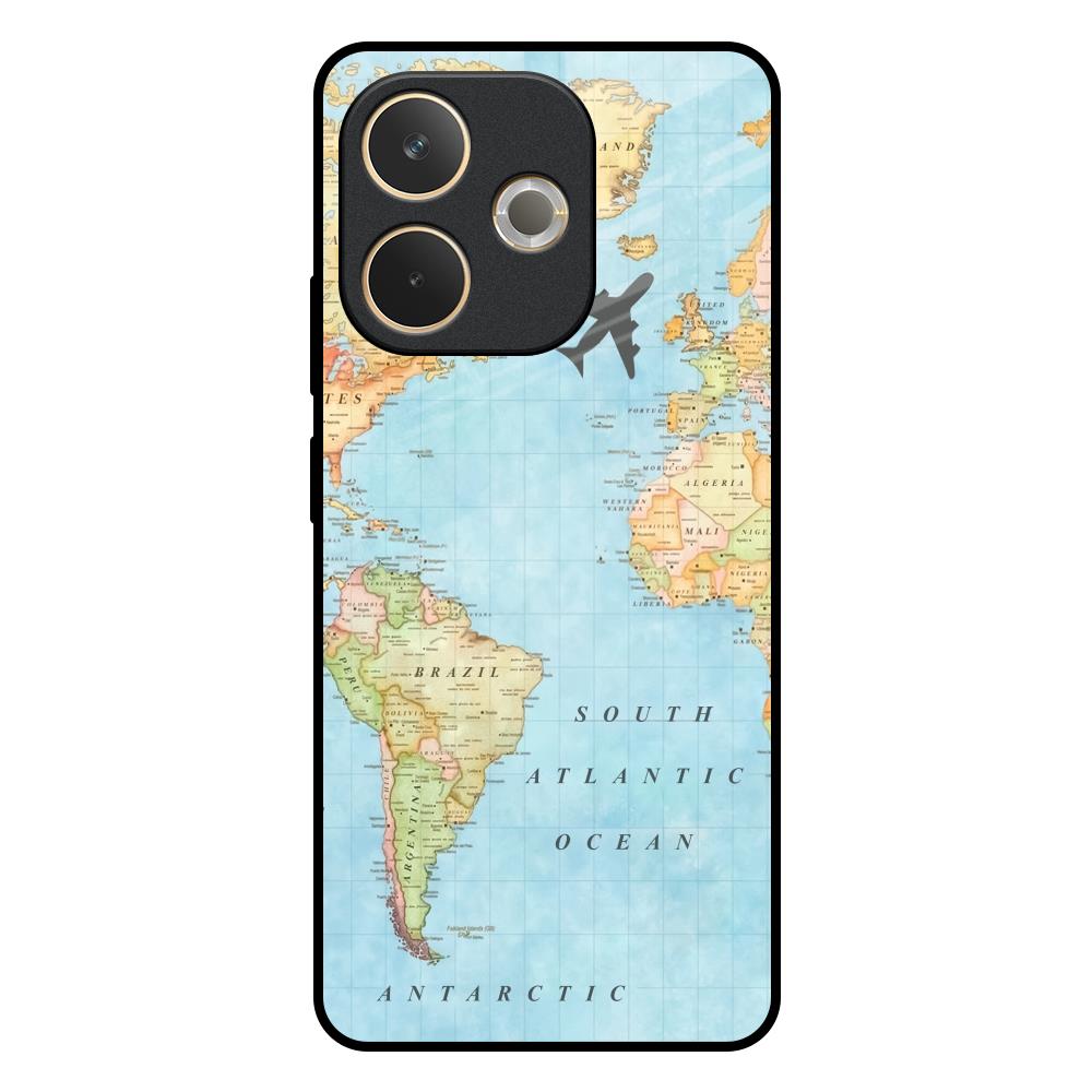 Travel Map Oppo A5 Pro 5G Glass Back Cover Online