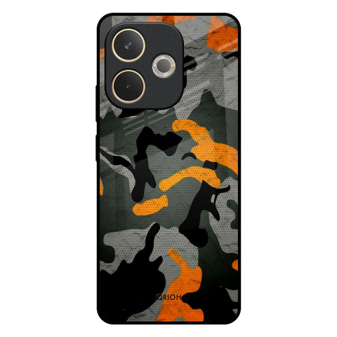 Camouflage Orange Oppo A5 Pro 5G Glass Back Cover Online
